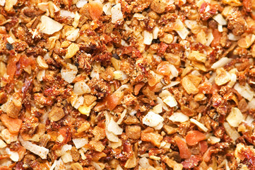 Close-up of red pepper and other spices
