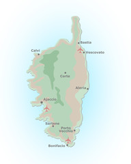 Carte Corse