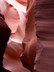 trail through slot canyon