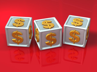 block letters - 3d concept illustration