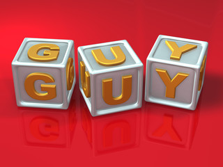 block letters - 3d concept illustration