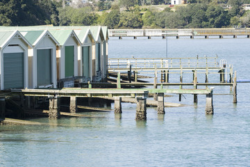 Boat Sheds on the Water Front