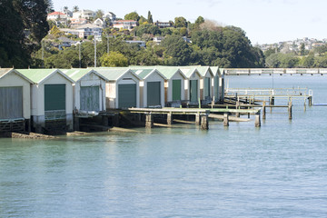 Boat Sheds on the Water Front