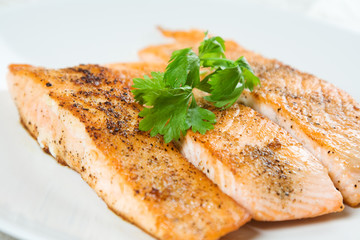 Baked salmon