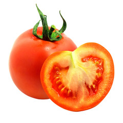 Tomato fresh isolated cut