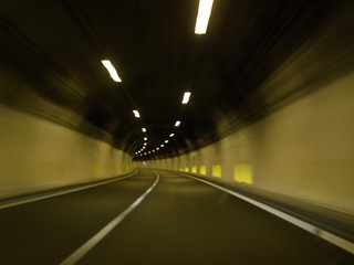 Naklejka premium tunnel courbe