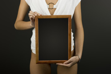 Frame in hands