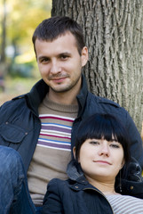 Couple near the tree