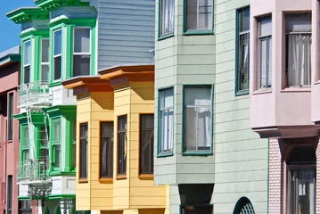 Foto op Canvas Colorful San Francisco Houses © Can Balcioglu