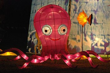 octopus lantern in the Chinese gardens