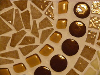 Gros plan mosaique arc