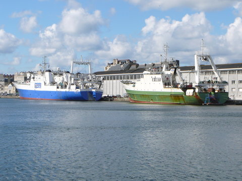 Fototapeta chautiers dans le prot de saint malo