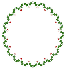 green christmas frame