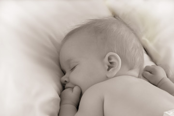 Sweet dreams of a baby