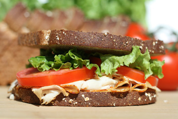 Healthy Turkey Sandwich Lunch