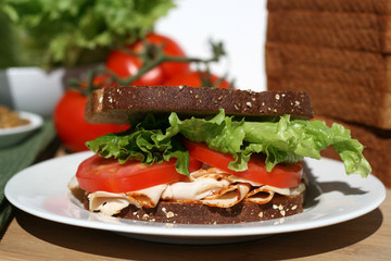 Turkey Sandwich - Healthy