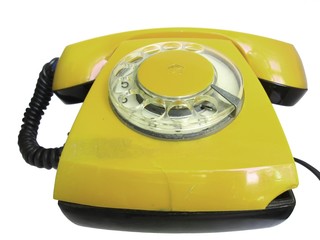 yellow phone