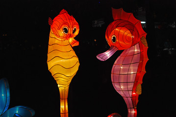sea horse lantern in the Chinese gardens © Wong Hock Weng