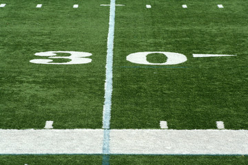 Obraz premium Football thirty yard marker