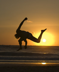 capoeira dancer