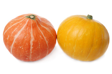 Two pumpkins
