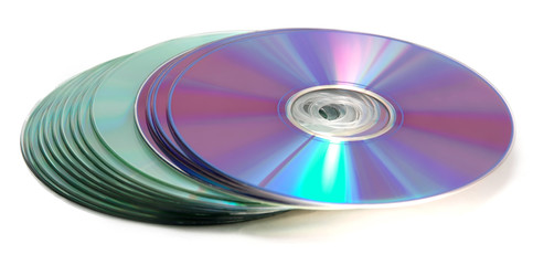 Fototapeta premium A pile of CDs