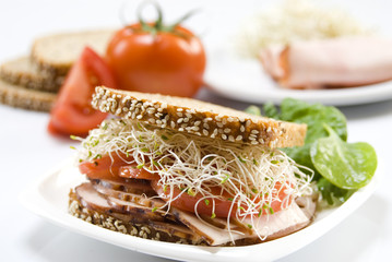 ham gourmet sandwich