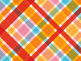 candy red and pink diagonal plaid pattern
