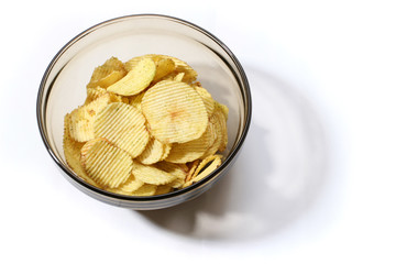 dish of potato chip