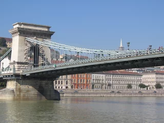 Fotobehang Kettingbrug Széchenyi Chain Bridge