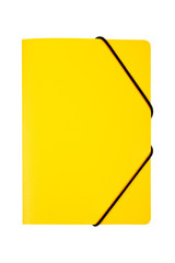 Yellow folder isolated