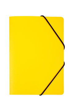 Yellow folder isolated