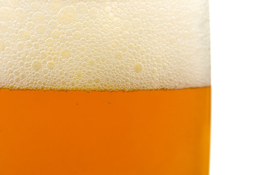 Glass of beer, close-up
