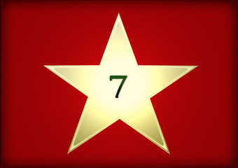 Obraz premium Weihnachtskalender Nr.7