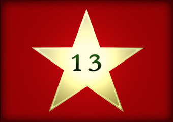 Obraz premium Weihnachtskalender Nr.13