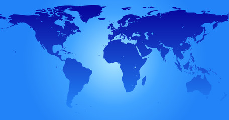 Fototapeta na wymiar Map of the world (vector)