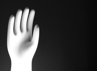 Black and White Hand