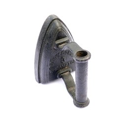 An old fashioned flat iron