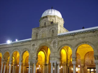 Abwaschbare Fototapete Tunesien ezitouna moschee tunis