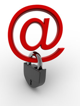 Symbol for internet with lock