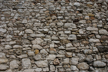 stone wall of the old castle