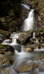 Fototapeta premium detail of mountain waterfall