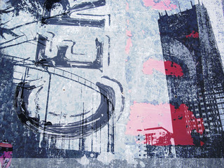 ciudad y grafiti
