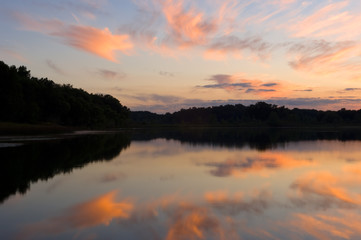 Obraz na płótnie Canvas Sunset West Lake