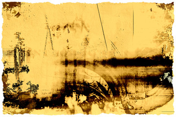 Grungy vintage background rough white framed