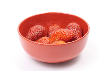 Strawberries in a bowl