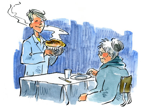 Aide &agrave; domicile : repas