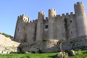 Fototapeta na wymiar Obidos Zamek szczegółowo, Portugalia