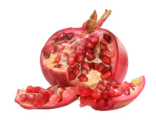red ripe pomegranate