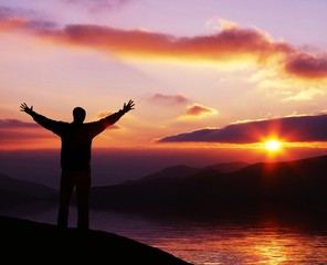Fototapeta premium Sunset background25